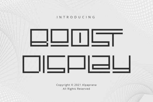 Boost Display: The Futuristic Font for Modern Design
