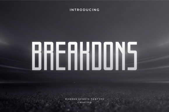 Breakdons: A Vintage-Inspired Slab Serif for Modern Varsity Design