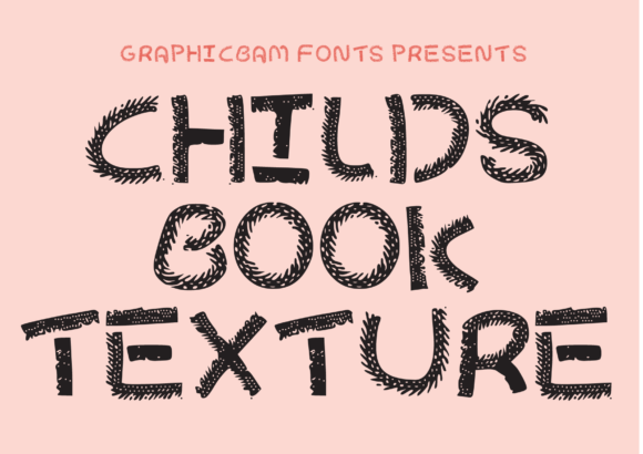 Child's Book Texture: A Nostalgic Display Font