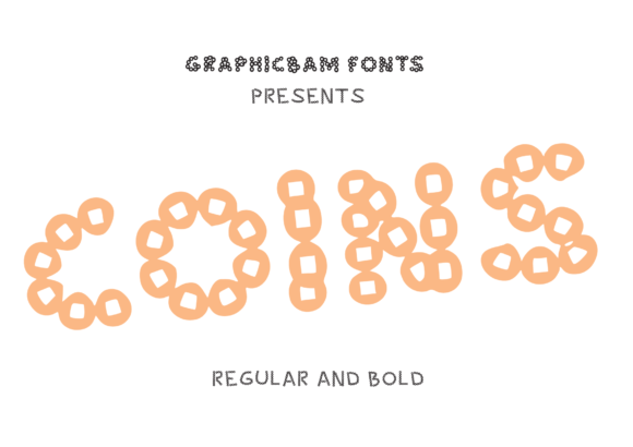 Coins: The Circular Display Font for Playful Designs