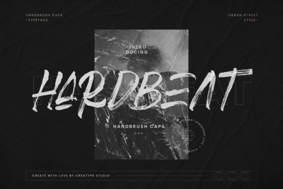 Hardbeat: A Brushed Urban Font for Modern Casual Design