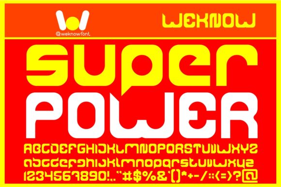 Super Power: The Bouncy Font That Makes Designs Pop