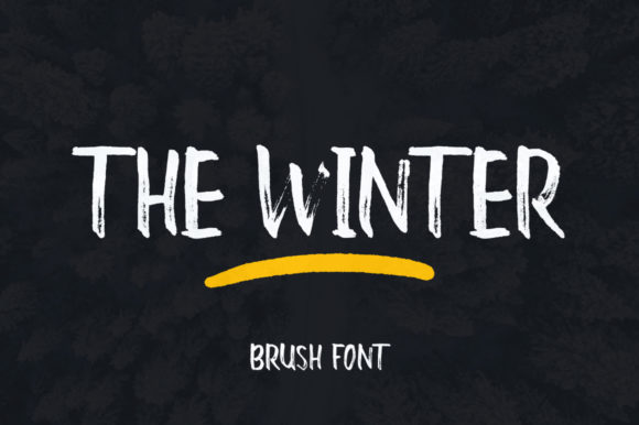 The Winter: A Brushed Display Font for Bold Design