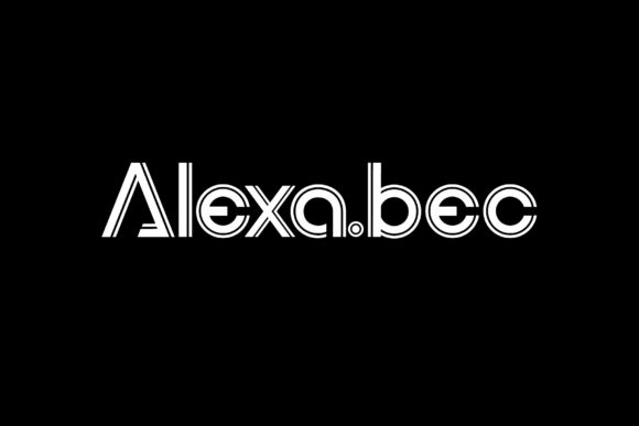 Transforming Visual Identity with the Alexa.bec Display Font
